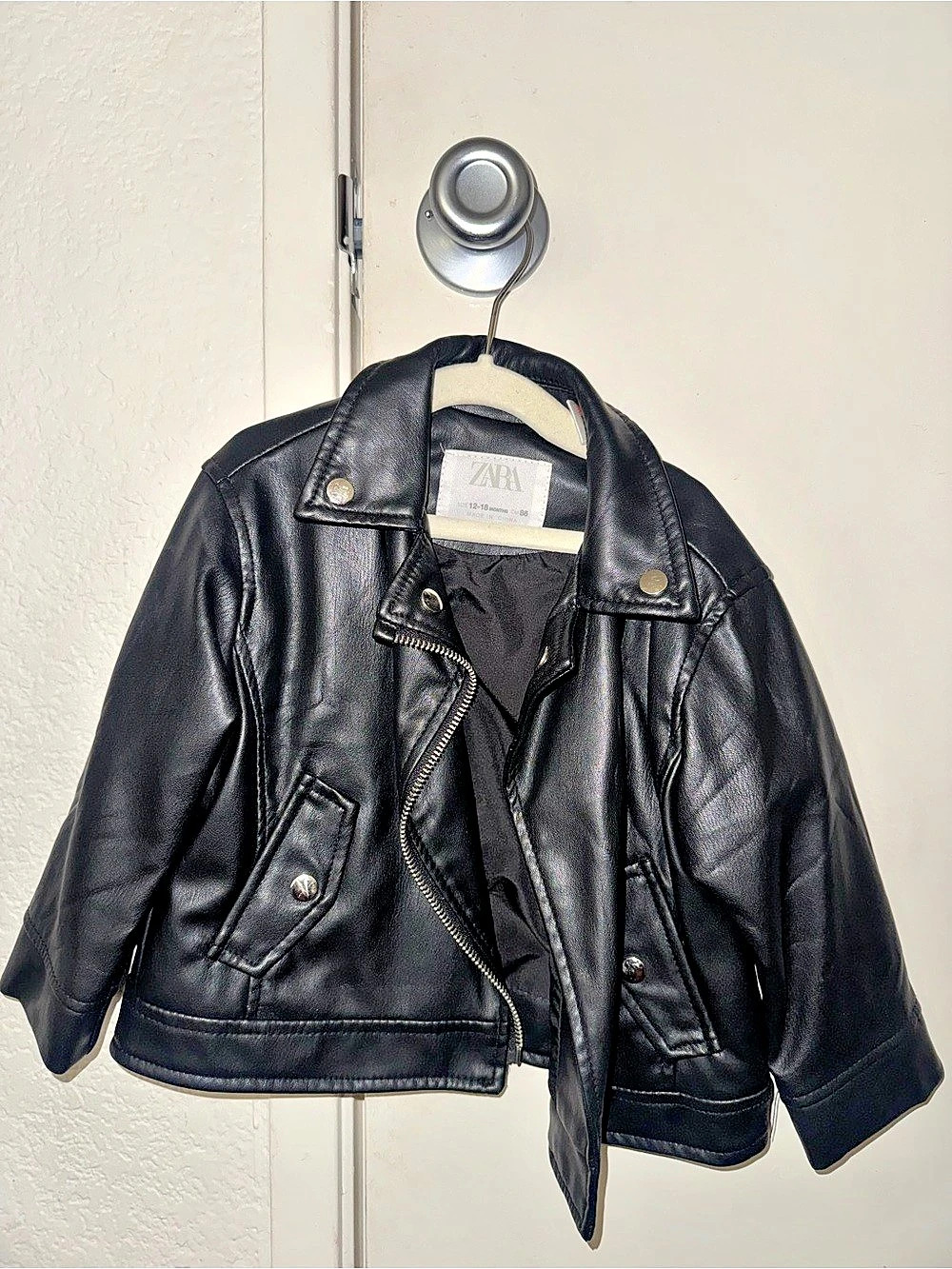 Zara kids Black Moto Jacket